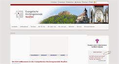 Desktop Screenshot of ev-kirche-neuffen.de